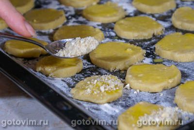 Песочное печенье с орехами