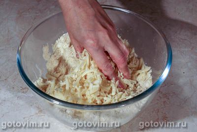 Сырное печенье с зеленью