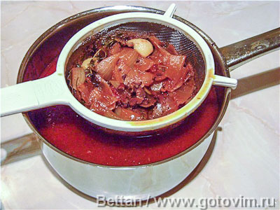 Петух в вине (coq au vin)