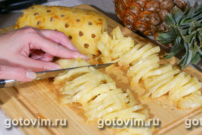 Пирог с ананасом в желе