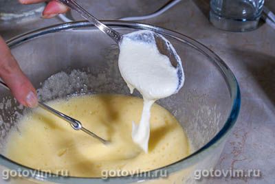 Пирог с брусникой и сливками Пирог с брусникой и сливками