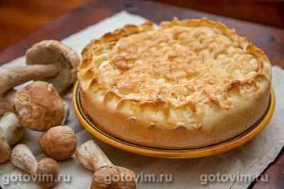 Пирог с белыми грибами Пирог с белыми грибами