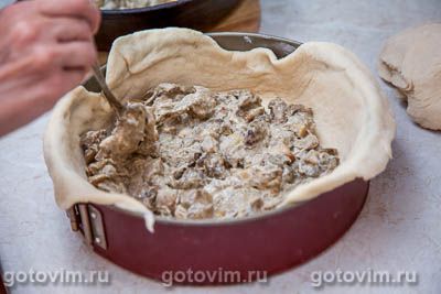 Пирог с белыми грибами Пирог с белыми грибами