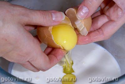 Песочный пирог с лисичками и сыром