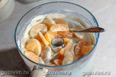 Шарлотка с мандаринами