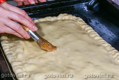 Пирог с опятами и сыром Пирог с опятами и сыром