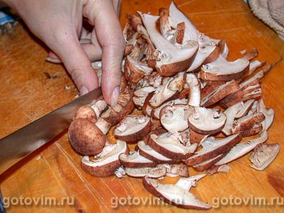 Пирог песочный с опятами Пирог песочный с опятами