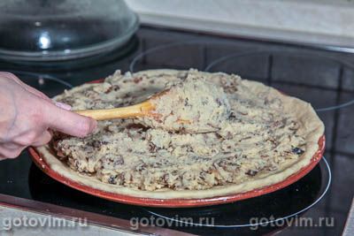 Пирог с картофелем и грибами