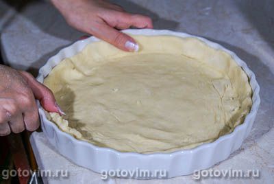 Пирог с лисичками