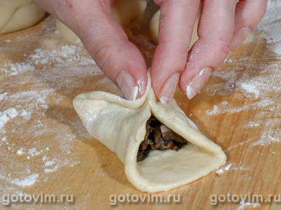 Жареные пирожки с грибами Жареные пирожки с грибами