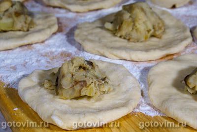 Пирожки с белыми грибами и картофелем Пирожки с белыми грибами и картофелем