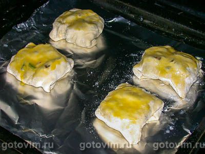 Пирожки с мясом и овощами