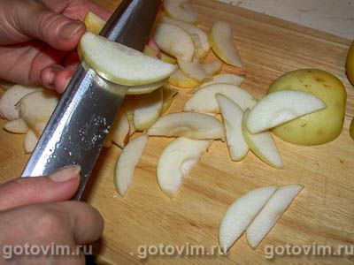 Пирог с мясом и яблоками Пирог с мясом и яблоками