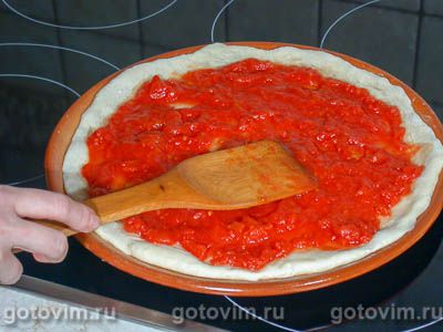 Пицца с ветчиной и яблоками Пицца с ветчиной и яблоками