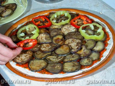 Пицца с баклажанами Пицца с баклажанами