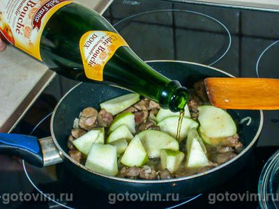 Почки с яблоками в сидре Почки с яблоками в сидре