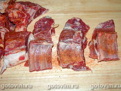 Жареные бараньи ребрышки Жареные бараньи ребрышки