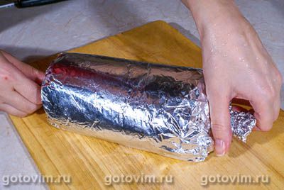 Куриный рулет с омлетом Куриный рулет с омлетом