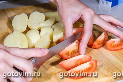 Картофельный салат с фетой