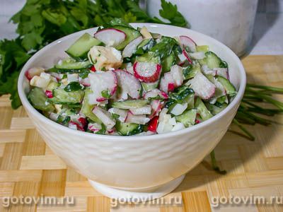 Салат из редиса с овощами