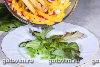 Овощной салат с французской заправкой