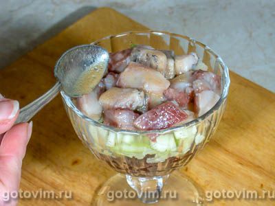 Салат из сельди с яблоками