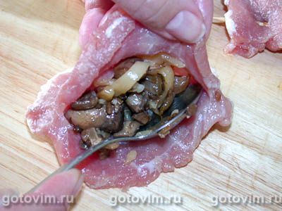 Шницель с грибами Шницель с грибами