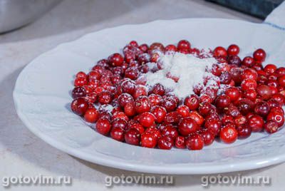 Шоколадный пирог с брусникой Шоколадный пирог с брусникой