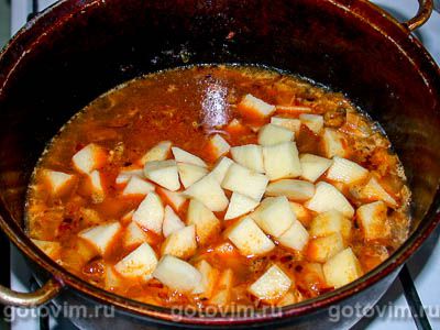 Рагу с картофелем и сосисками Рагу с картофелем и сосисками