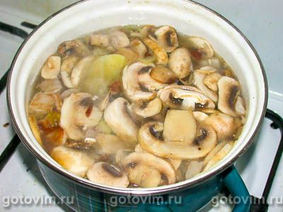 Картофельный суп пюре с шампиньонами Картофельный суп пюре с шампиньонами