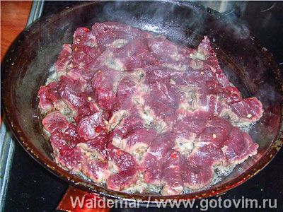 Строчки с мясом в сметане Строчки с мясом в сметане