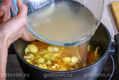 Овощной суп с рисом и кари Овощной суп с рисом и кари