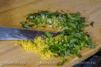 Ребрышки с лимоном, мятой и кориандром