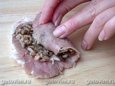 Рулетики с грибами и рисом Рулетики с грибами и рисом