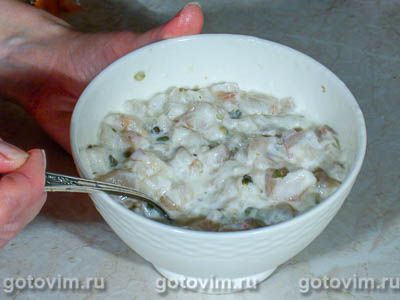 Террин из красной и
белой рыбы