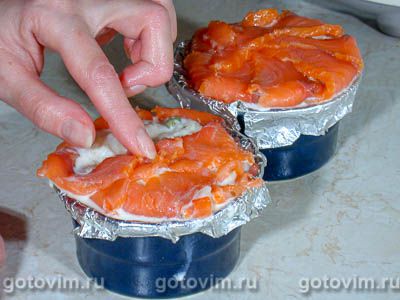 Террин из красной и белой рыбы