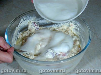 Творожник с клубникой