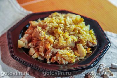 Свинина с тыквой и рисом