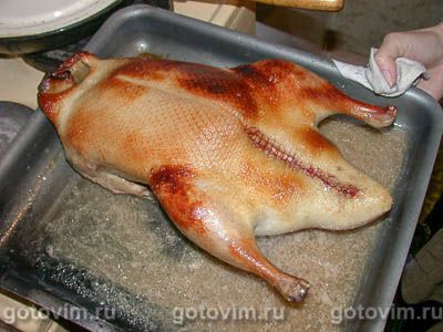 Утка фаршированная яблоками Утка фаршированная яблоками