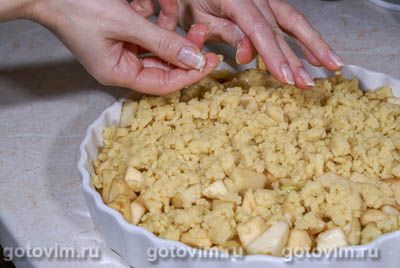 Яблочный пирог с крошкой Яблочный пирог с крошкой