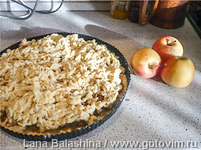 Яблочный пирог (по рецепту тети люси)