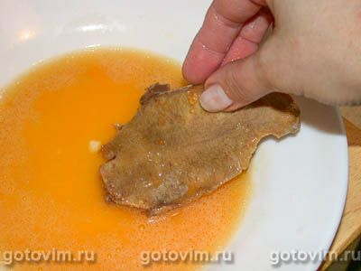 Язык, жаренный в сухарях Язык, жаренный в сухарях