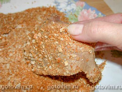Язык, жаренный в сухарях Язык, жаренный в сухарях