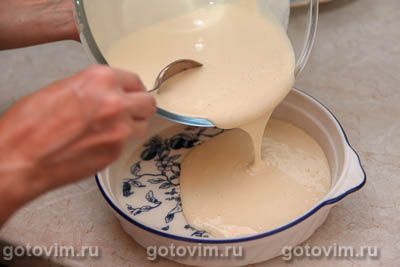 Заливной пирог с грибами Заливной пирог с грибами