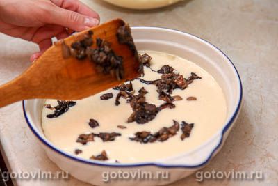 Заливной пирог с грибами Заливной пирог с грибами