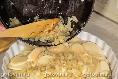 Запеканка картофельная с мясом и моцареллой Запеканка картофельная с мясом и моцареллой