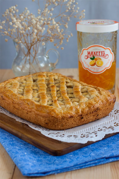 Быстрый пирог с джемом