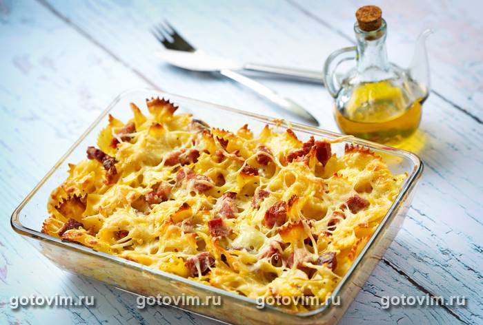 Запеканка из макарон с мясом Запеканка из макарон с мясом