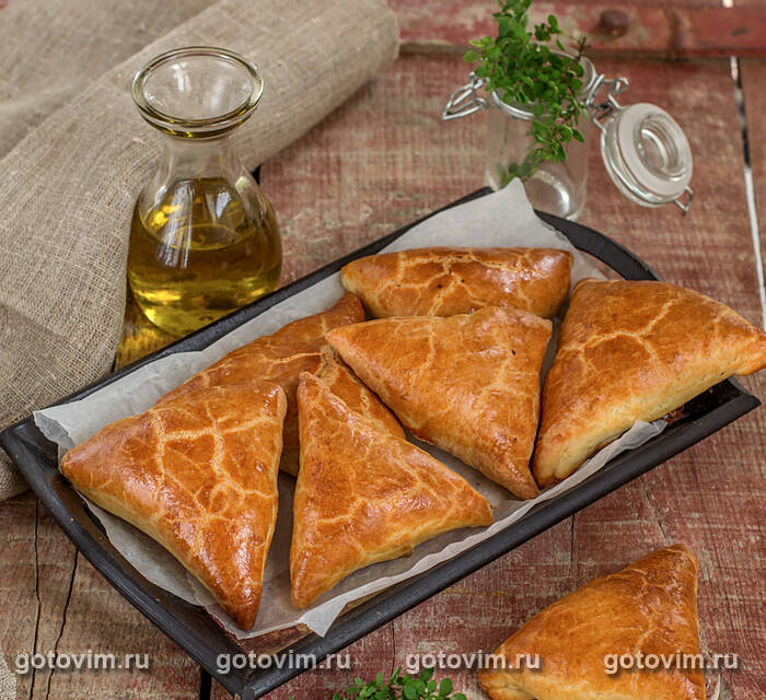 Самса с мясом и рисом Самса с мясом и рисом