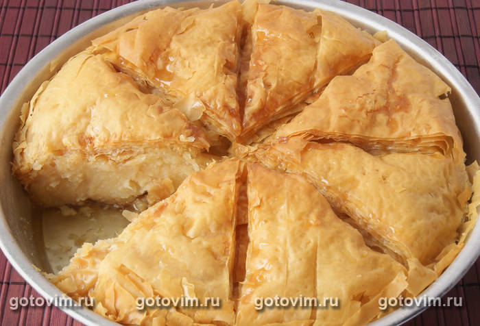 Галактобуреко с Метаксой (Galaktoboureko Metaxa) Галактобуреко с Метаксой (Galaktoboureko Metaxa)